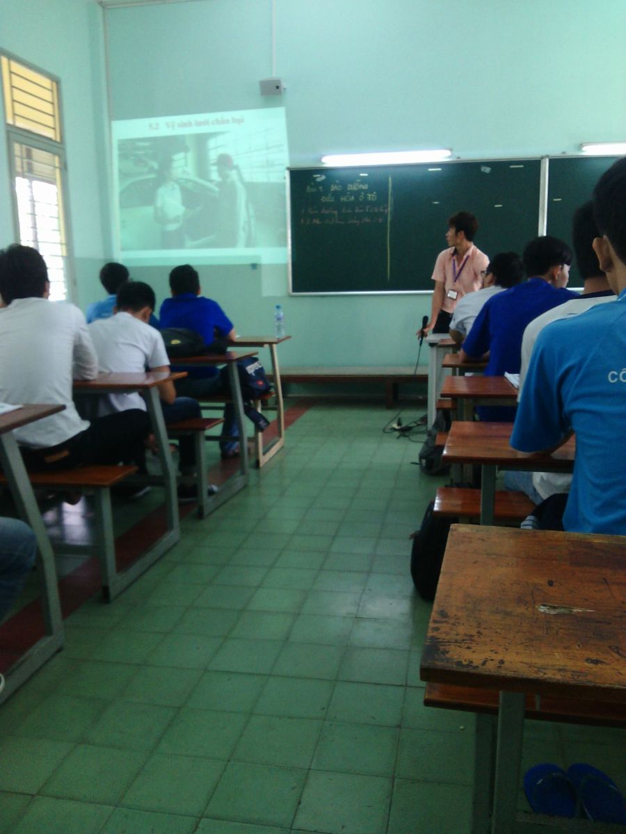 Thi thực hành bằng lái xe máy tại Mỹ Tho